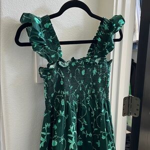 Hill House Teal Smocked Dress